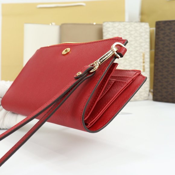 Jet Set Travel Double Zip Wristlet - Picture 7 of 11